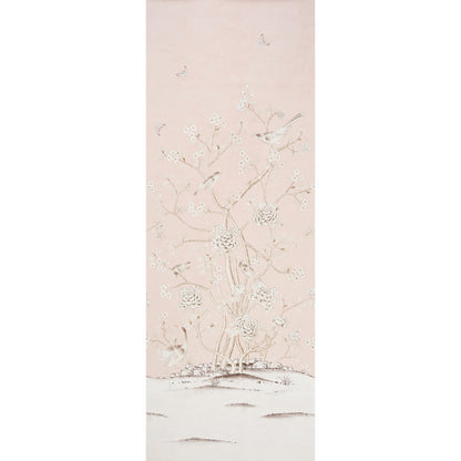 SCHUMACHER WALLCOVERING  MARY MCDONALD CHINOIS PALAIS PANEL   BLUSH CONCH   - 5007121