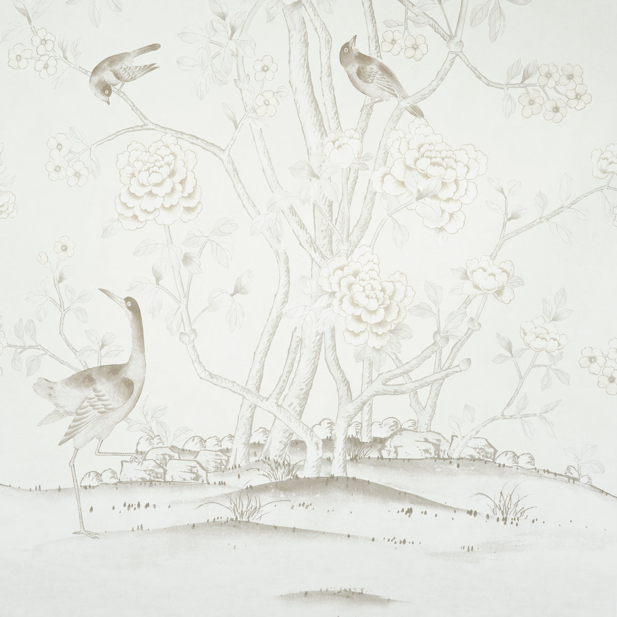 SCHUMACHER WALLCOVERING  PANELS CHINOIS PALAIS PANEL   NEUTRAL   - 5007122