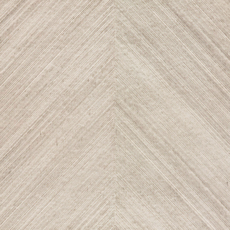 Light beige birch-toned textured wallcovering with a combed chevron pattern; rustic natural surface.