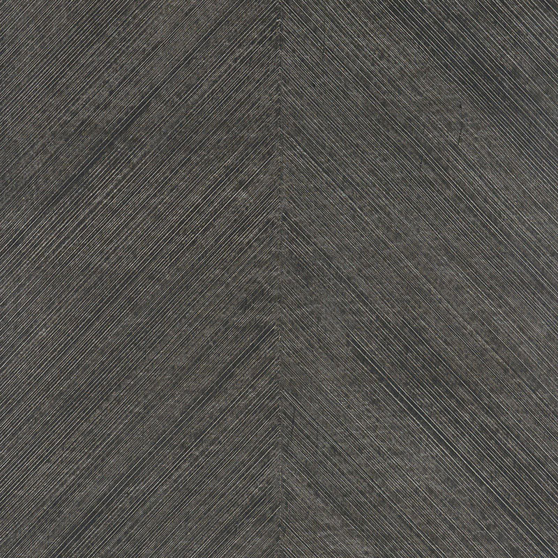Dark charcoal chevron texture with diagonal brushed lines; modern surface.