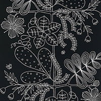 SCHUMACHER  DRAWN FROM NATURE BLOMMEN   Ebony   - 5007494