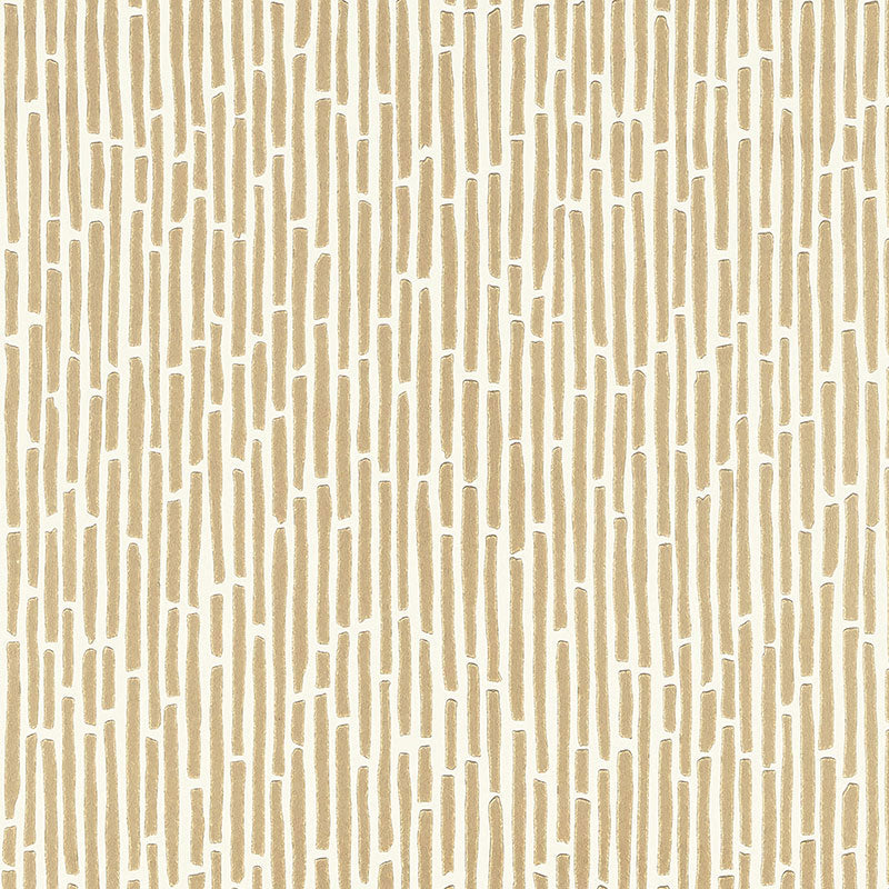 SCHUMACHER WALLCOVERING  DRAWN FROM NATURE BAMBOO   GOLD   - 5007521
