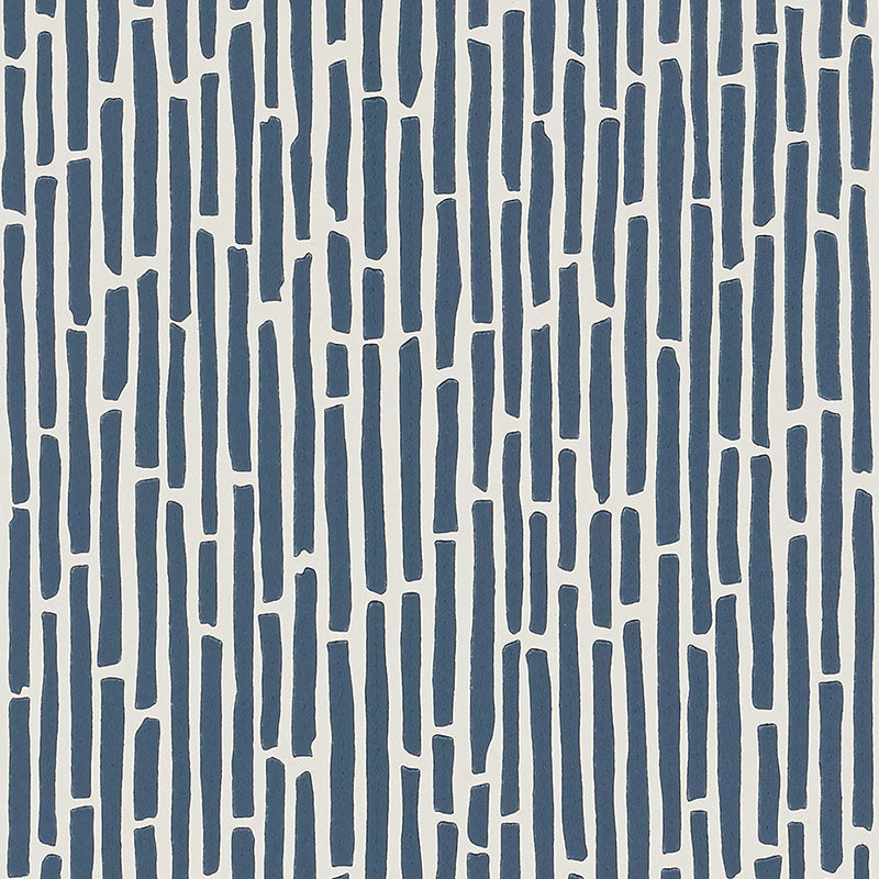 SCHUMACHER WALLCOVERING  DRAWN FROM NATURE BAMBOO   MARINE   - 5007523
