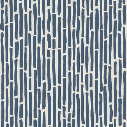SCHUMACHER WALLCOVERING  DRAWN FROM NATURE BAMBOO   MARINE   - 5007523