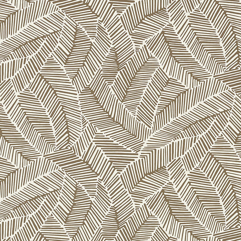 SCHUMACHER  DRAWN FROM NATURE ABSTRACT LEAF   MOCHA   - 5007532