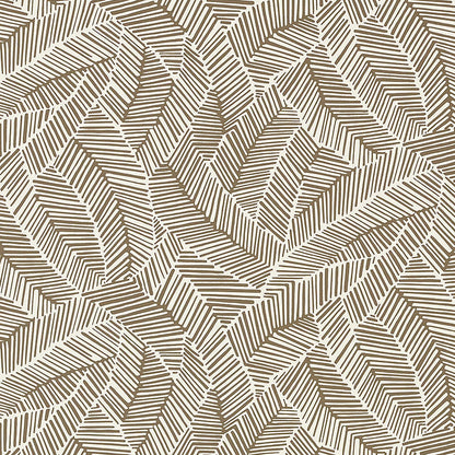 SCHUMACHER  DRAWN FROM NATURE ABSTRACT LEAF   MOCHA   - 5007532