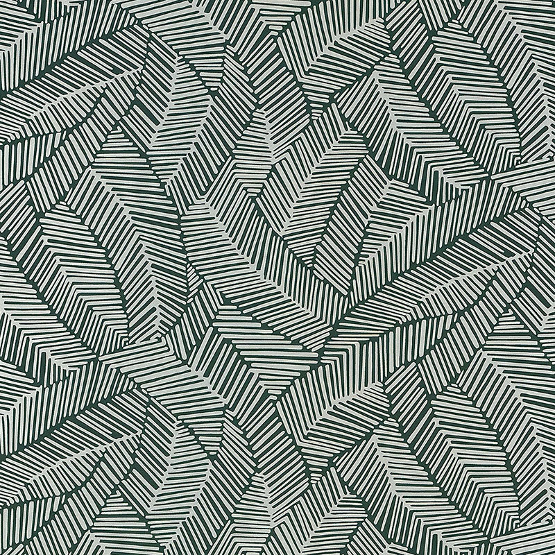 SCHUMACHER  DRAWN FROM NATURE ABSTRACT LEAF   METALLIC SLATE   - 5007534