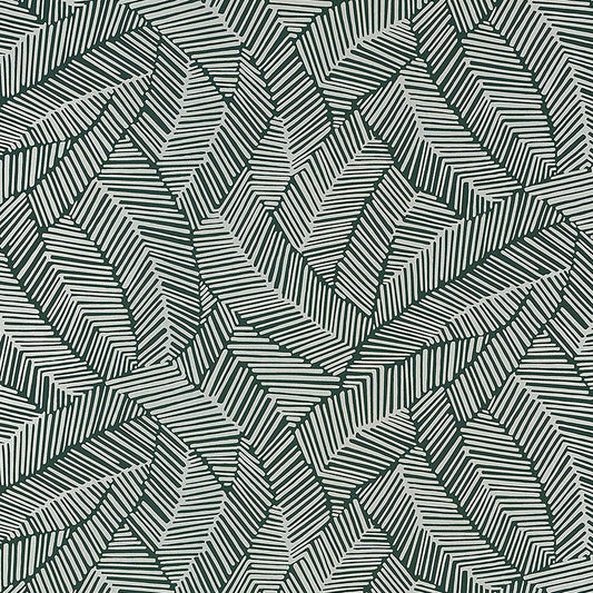 SCHUMACHER  DRAWN FROM NATURE ABSTRACT LEAF   METALLIC SLATE   - 5007534