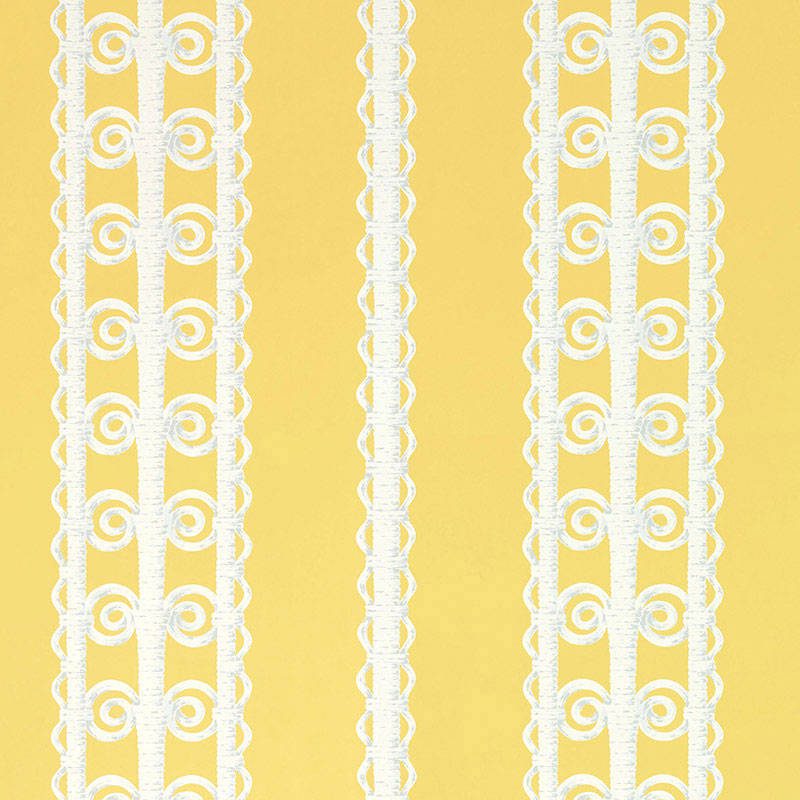 SCHUMACHER  CELERIE KEMBLE WICKER STRIPE   Lemon Blossom   - 5007722