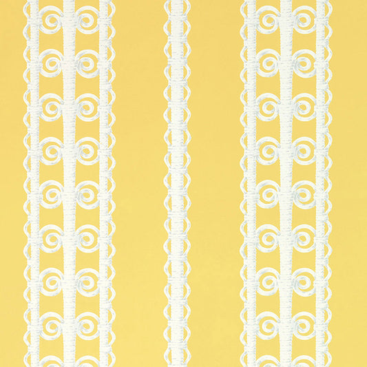 SCHUMACHER  CELERIE KEMBLE WICKER STRIPE   Lemon Blossom   - 5007722
