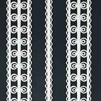 SCHUMACHER  CELERIE KEMBLE WICKER STRIPE   Licorice   - 5007724