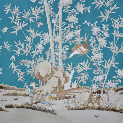 SCHUMACHER WALLCOVERING  MILES REDD BRIGHTON PAVILION PANEL   PEACOCK   - 5007741