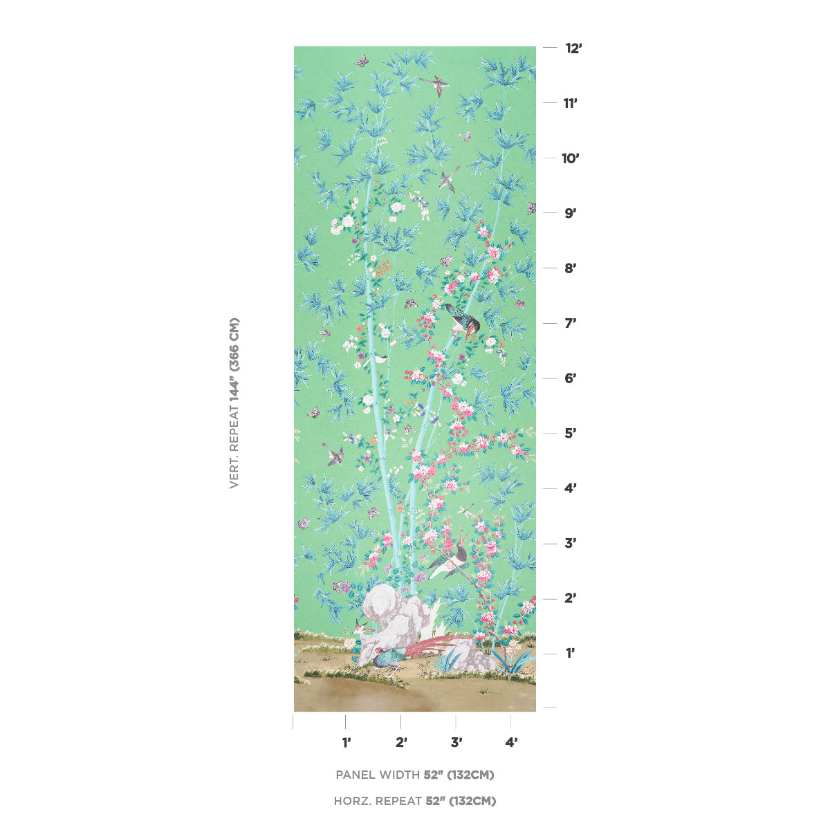 SCHUMACHER  MILES REDD BRIGHTON PAVILION PANEL   EMERALD   - 5007743