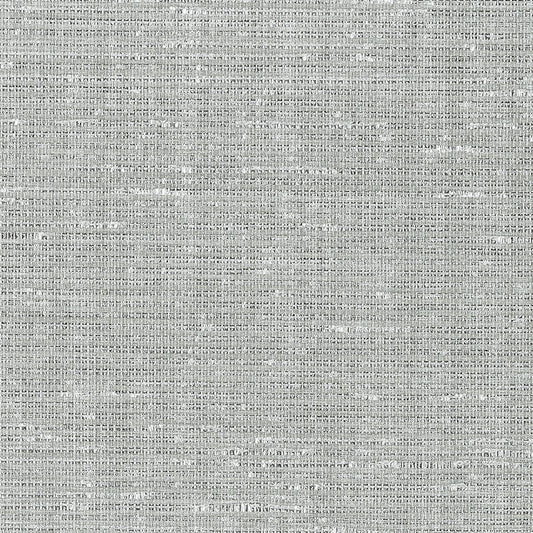 SCHUMACHER WALLCOVERING  QUIET BEAUTY ANODIZED RAFFIA   PLATINUM   - 5007780