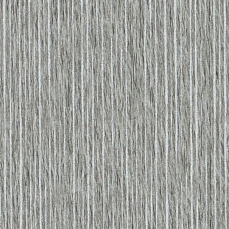 Close-up of gray fabric with a corded stripe pattern.