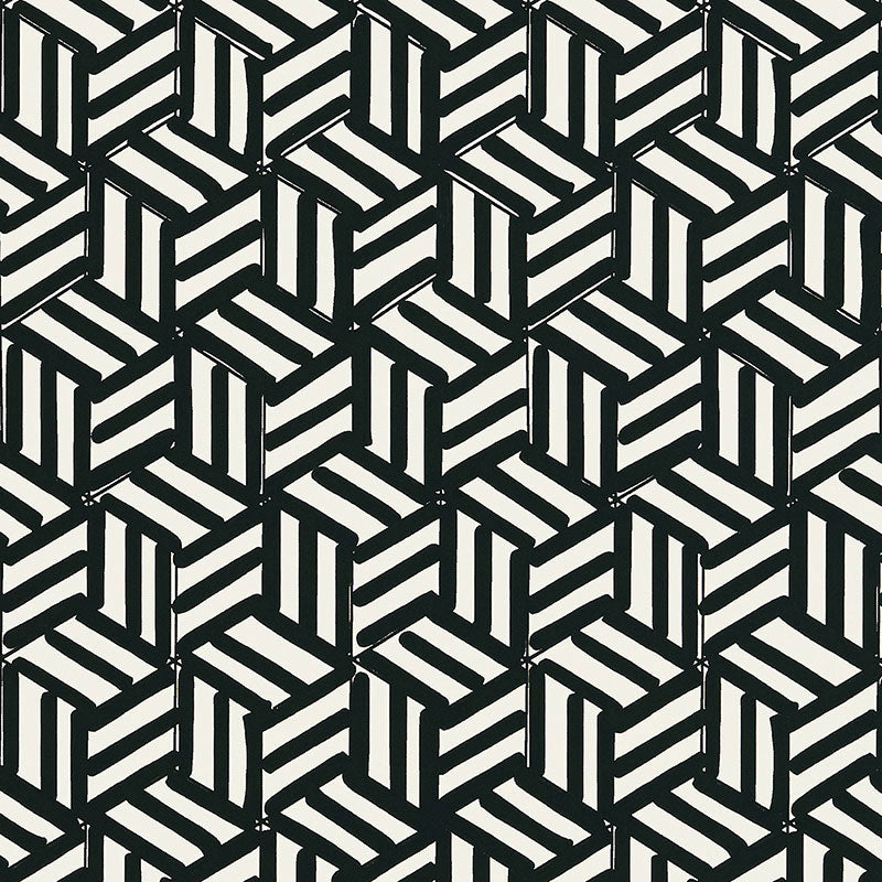 SCHUMACHER  NEW WAVE: BLACK & WHITE TUMBLING BLOCKS   Black   - 5007964