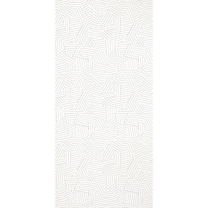 SCHUMACHER WALLCOVERING  NEW WAVE: BLACK & WHITE DECONSTRUCTED STRIPE   BLACK   - 5007973