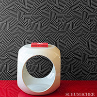 SCHUMACHER  NEW WAVE: BLACK & WHITE DECONSTRUCTED STRIPE   Ivory On Black   - 5007974