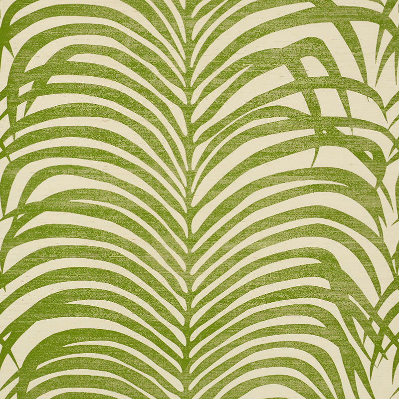 SCHUMACHER  SHANGRI-LA ZEBRA PALM SISAL   GREEN   - 5008221
