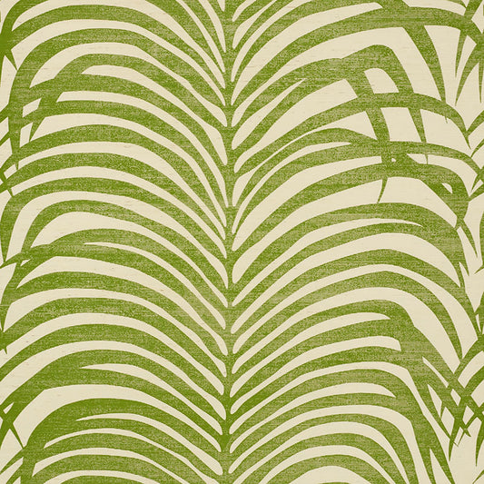 SCHUMACHER  SHANGRI-LA ZEBRA PALM SISAL   GREEN   - 5008221