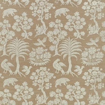 SCHUMACHER WALLCOVERING  SHANGRI-LA WOODLAND SILHOUETTE SISAL   MOCHA   - 5008283