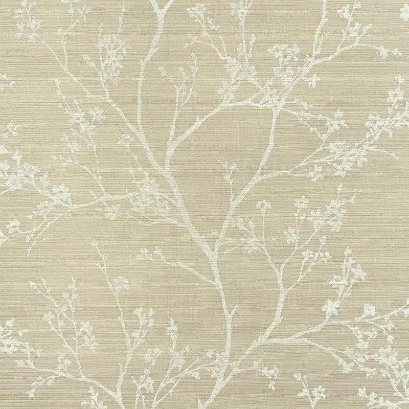 SCHUMACHER WALLCOVERING  SHANGRI-LA TWIGGY SISAL   FOG   - 5008291