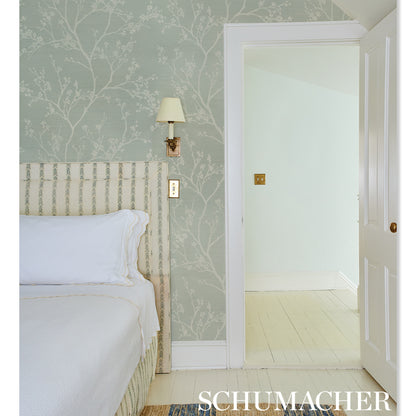 SCHUMACHER WALLCOVERING  SHANGRI-LA TWIGGY SISAL   SKY   - 5008292