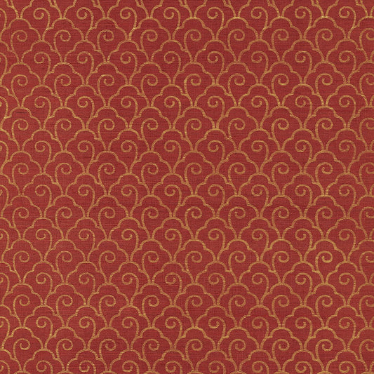 SCHUMACHER  SHANGRI-LA SCALLOP FILIGREE SISAL   GOLD ON LACQUER   - 5008302