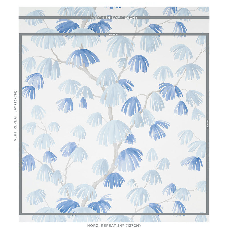 SCHUMACHER WALLCOVERING  DAVID KAIHOI WEEPING PINE   SLATE   - 5008331