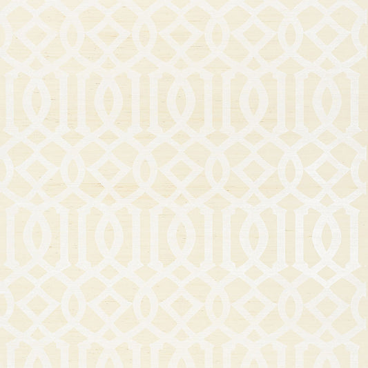 SCHUMACHER  SHANGRI-LA IMPERIAL TRELLIS SISAL   IVORY   - 5008350
