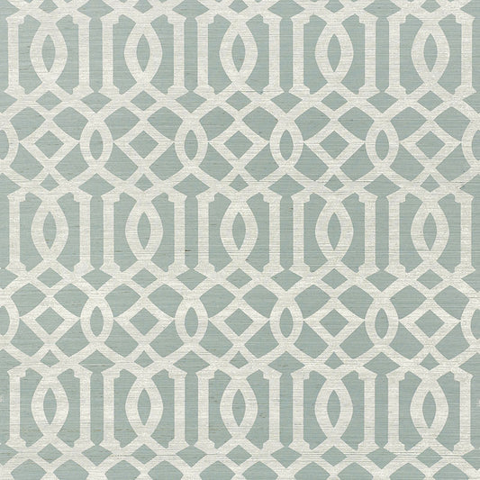SCHUMACHER  SHANGRI-LA IMPERIAL TRELLIS SISAL   SKY   - 5008352