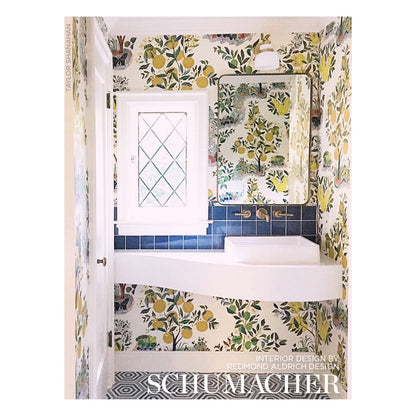SCHUMACHER WALLCOVERING  SIGNATURE SCHUMACHER WALLCOVERING CITRUS GARDEN PANEL SET   PRIMARY   - 5008410