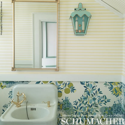 SCHUMACHER WALLCOVERING  SIGNATURE SCHUMACHER WALLCOVERING CITRUS GARDEN PANEL SET   POOL   - 5008411
