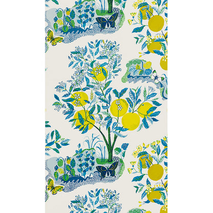 SCHUMACHER WALLCOVERING  SIGNATURE SCHUMACHER WALLCOVERING CITRUS GARDEN PANEL SET   POOL   - 5008411