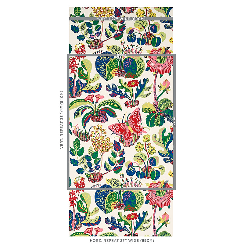 SCHUMACHER WALLCOVERING  SIGNATURE SCHUMACHER WALLCOVERING EXOTIC BUTTERFLY   SPRING   - 5008424