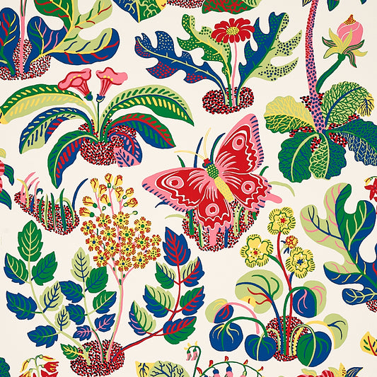 SCHUMACHER WALLCOVERING  SIGNATURE SCHUMACHER WALLCOVERING EXOTIC BUTTERFLY   SPRING   - 5008424