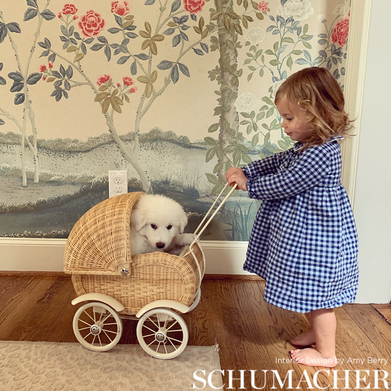 SCHUMACHER WALLCOVERING  MILES REDD MADAME DE POMPADOUR PANEL SET   ALABASTER   - 5008540