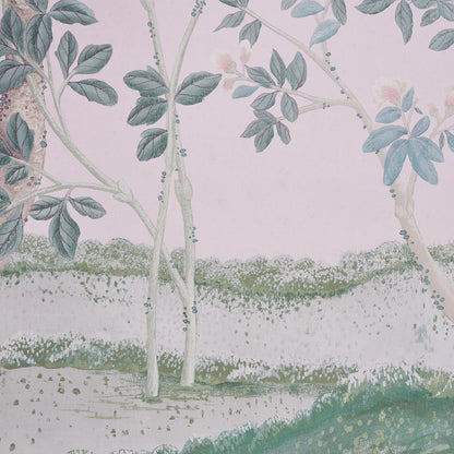 SCHUMACHER WALLCOVERING  MILES REDD MADAME DE POMPADOUR PANEL SET   BLUSH   - 5008542