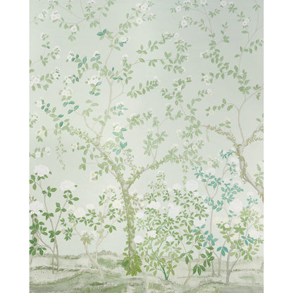 SCHUMACHER WALLCOVERING  PANELS COLLECTION MADAME DE POMPADOUR PANEL SET   GREEN   - 5008543