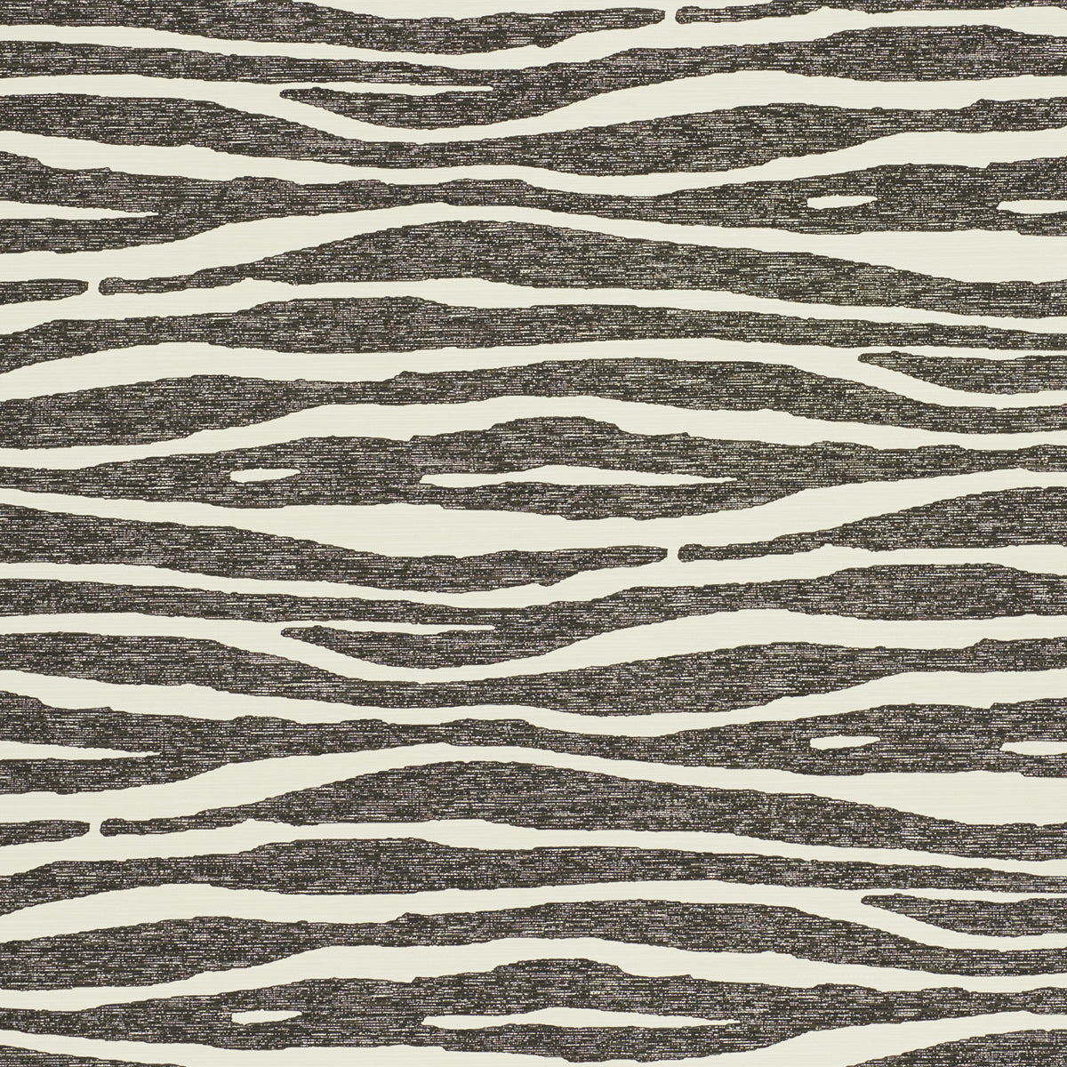 Textured brown and cream zebra-stripe fabric pattern for upholstery or wallpaper.