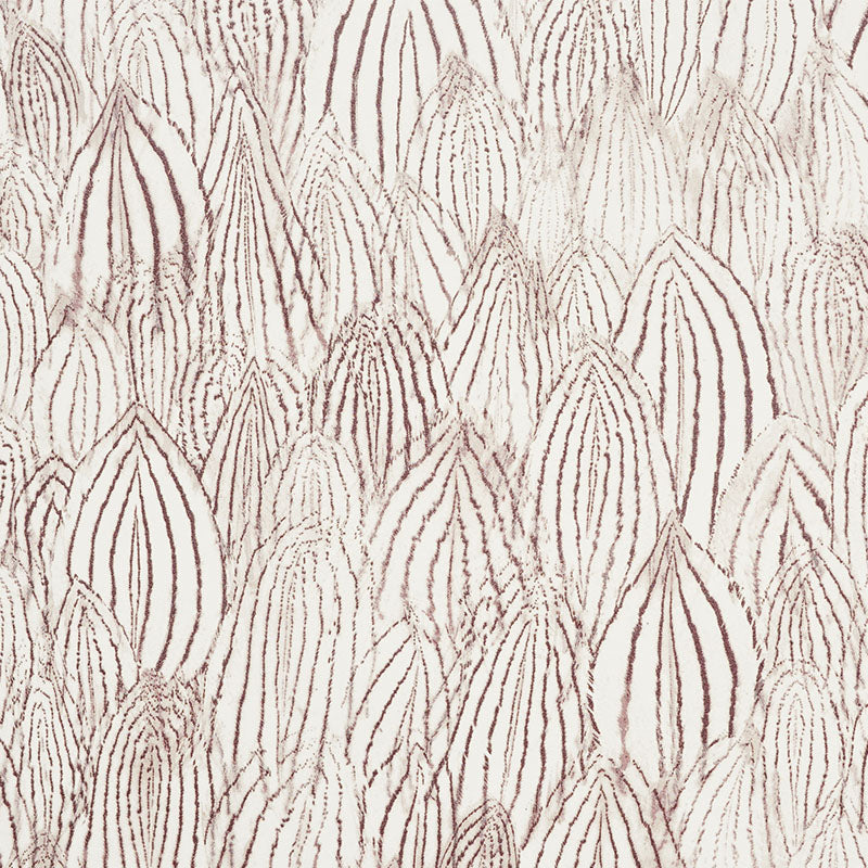 SCHUMACHER  SILVER LINING PERFORMANCE WALLCOVERINGS FEATHERS   BROWN   - 5008612