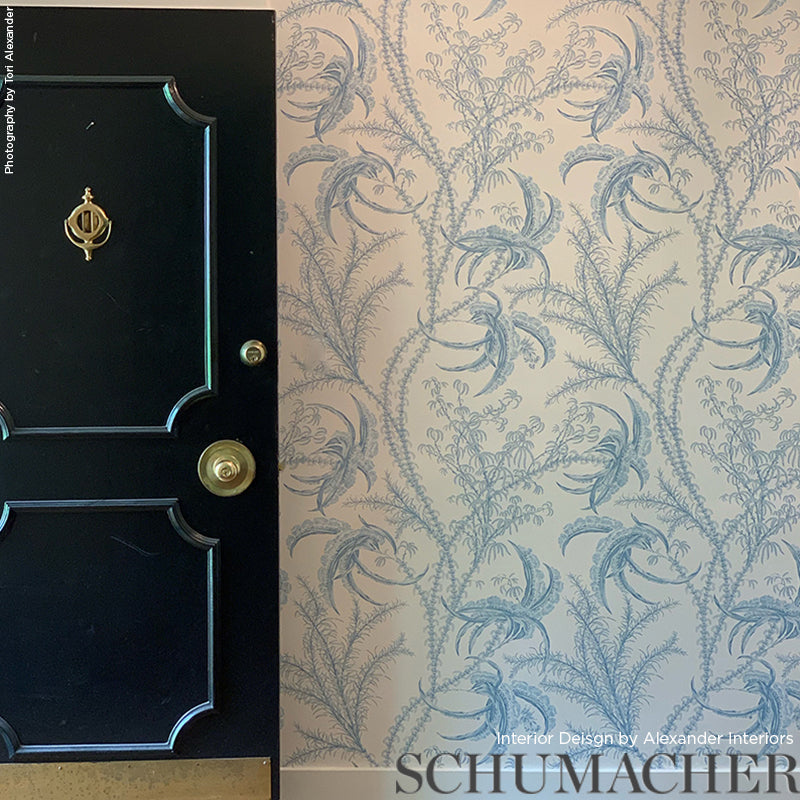 SCHUMACHER WALLCOVERING  SCHUMACHER WALLCOVERING CLASSICS OCEAN TOILE   DELFT   - 5008720