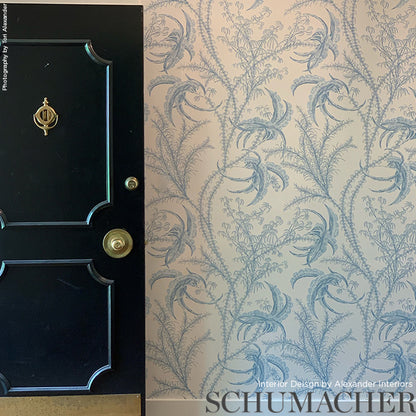 SCHUMACHER WALLCOVERING  SCHUMACHER WALLCOVERING CLASSICS OCEAN TOILE   DELFT   - 5008720