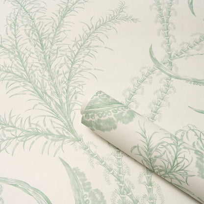 SCHUMACHER  A LOVE AFFAIR OCEAN TOILE   EUCALYPTUS ON LINEN   - 5008721