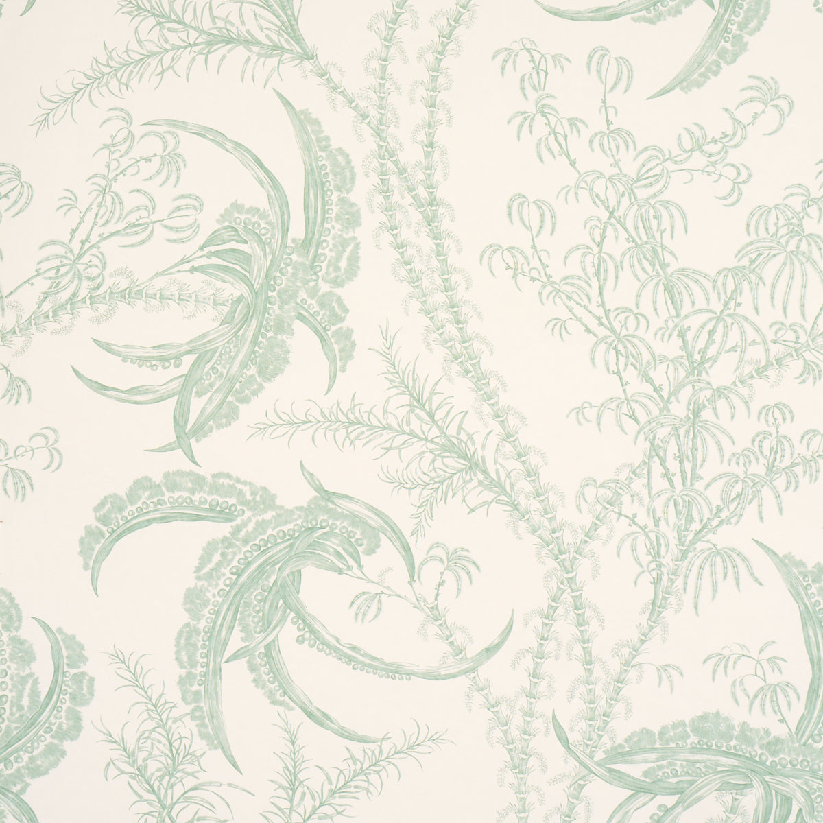 SCHUMACHER  A LOVE AFFAIR OCEAN TOILE   EUCALYPTUS ON LINEN   - 5008721