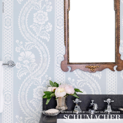 SCHUMACHER WALLCOVERING  FRENCH REVOLUTION VERSAILLES   BLUE   - 5008772