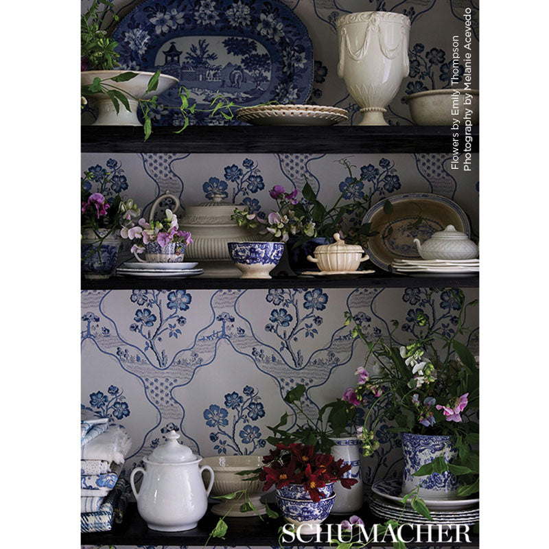 SCHUMACHER WALLCOVERING  COUNTRY CHIC MARELLA   DELFT   - 5008801
