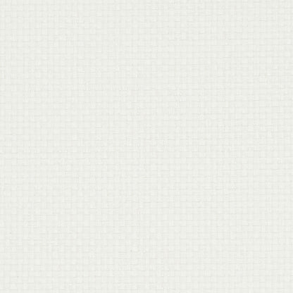 White wallcovering with a textured paperweave, subtle woven pattern.