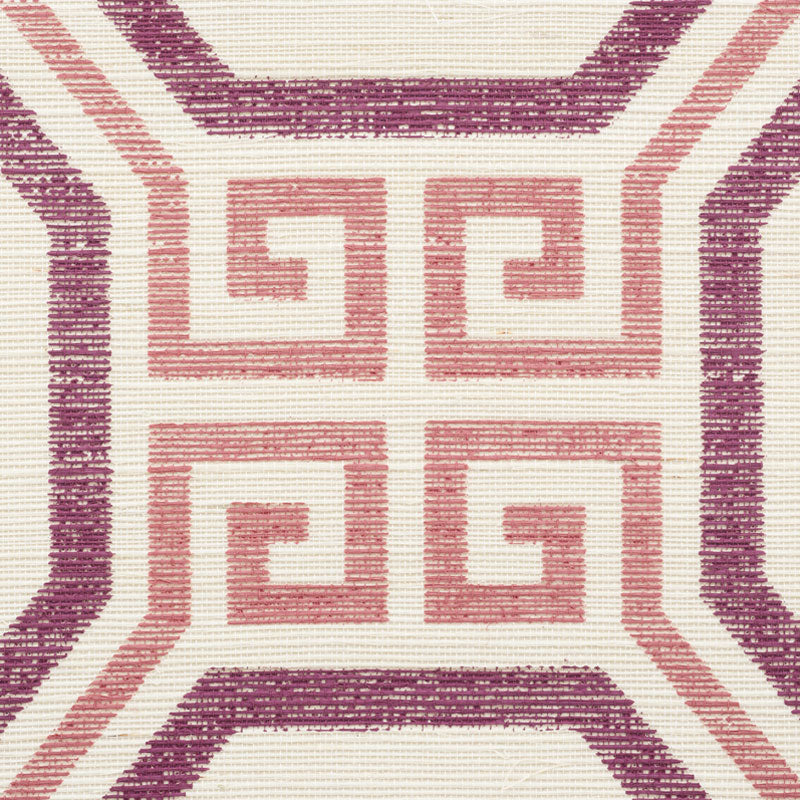 SCHUMACHER  TEXTURED WALLCOVERINGS & PRINTED GRASSCLOTHS OCTAVIA SISAL   CINNABAR   - 5008935