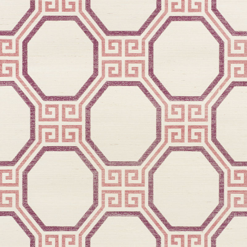 SCHUMACHER  TEXTURED WALLCOVERINGS & PRINTED GRASSCLOTHS OCTAVIA SISAL   CINNABAR   - 5008935